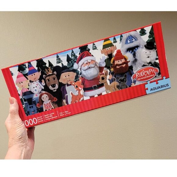 Aquarius RUDOLPH the RED NOSED REINDEER Jigsaw Puzzle 1000 pieces - Picture 1 of 8